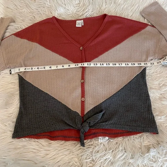 Paper Crane | Tie Front Top - Picture 7 of 12